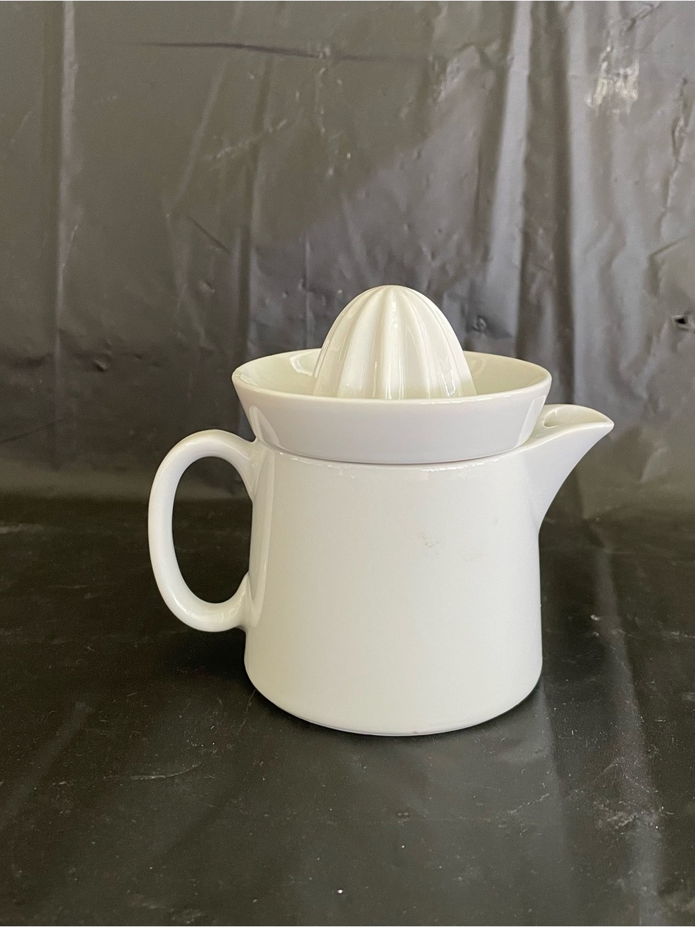 Vintage 90s juicer porcelain stoneware mid-centry pottery lemon lime